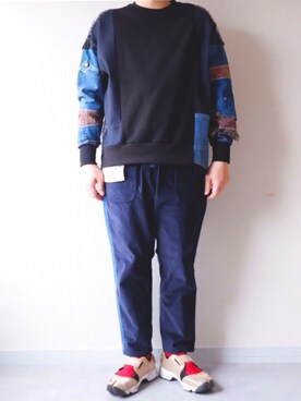 「masterkey（マスターキー）のアイテム（スウェット）」を使った、yoheiさん（メンズ・175cm）の冬コーディネート