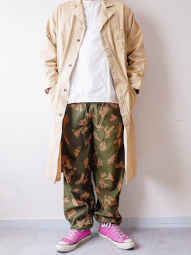 「YOUSED（ユーズド）のアイテム」を使った、yoheiさん（メンズ・175cm）の春コーディネート