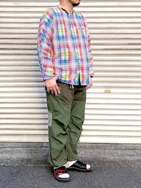 「Nasngwam（ナスングワム）のアイテム」を使った、yoheiさん（メンズ・175cm）の春コーディネート