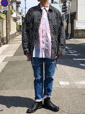 「アイテム（カバーオール）」を使った、yoheiさん（メンズ・175cm）の春コーディネート