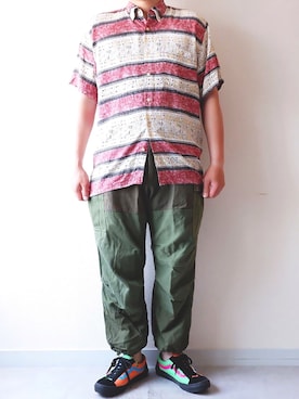 「Nasngwam（ナスングワム）のアイテム」を使った、yoheiさん（メンズ・175cm）の夏コーディネート