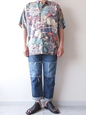 「Portaille(ポルタユ)のアイテム」を使った、yoheiさん(メンズ・175cm)の夏コーディネート