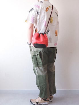 「Nasngwam（ナスングワム）のアイテム」を使った、yoheiさん（メンズ・175cm）の夏コーディネート