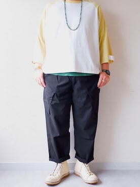 「Portaille(ポルタユ)のアイテム」を使った、yoheiさん(メンズ・175cm)の夏コーディネート