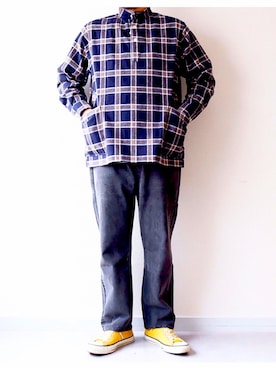 「weac.（ウィークス）のアイテム」を使った、yoheiさん（メンズ・175cm）の秋コーディネート