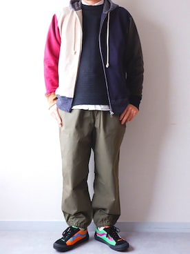 「Jackman（ジャックマン）のアイテム」を使った、yoheiさん（メンズ・175cm）の秋コーディネート