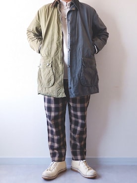「weac.（ウィークス）のアイテム」を使った、yoheiさん（メンズ・175cm）の秋コーディネート