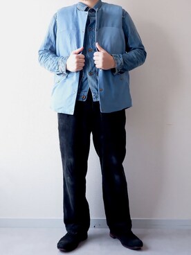 「Nasngwam（ナスングワム）のアイテム」を使った、yoheiさん（メンズ・175cm）の冬コーディネート