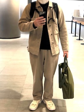 「MIS（エムアイエス）のアイテム（バッグ）」を使った、yoheiさん（メンズ・175cm）の春コーディネート