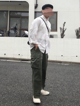 「フォローミー」｜身につけてなんぼさん（メンズ・170cm）の春コーディネート