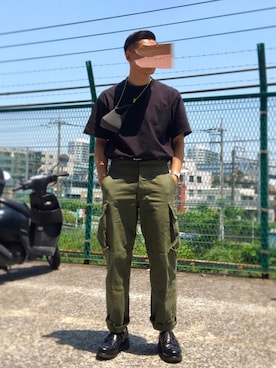 「Paraboot（パラブーツ）の【Paraboot】CHAMBORD　パラブーツ　シャンボード（ドレスシューズ）」を使った、身につけてなんぼさん（メンズ・170cm）の春コーディネート