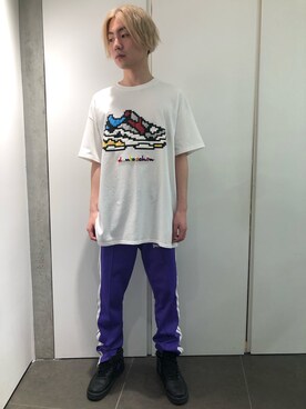 「DANKE SCHON（ダンケシェーン）のアイテム（トップス）」を使った、ハヤカワカイさん（メンズ・175cm）の春コーディネート