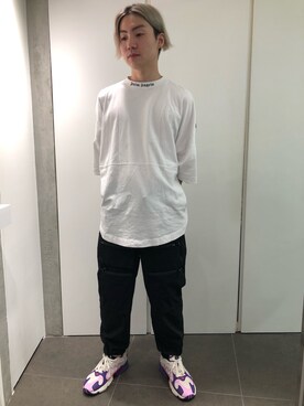 「L.H.P Private Brand（エルエイチピープライベートブランド）のアイテム」を使った、ハヤカワカイさん（メンズ・175cm）の夏コーディネート