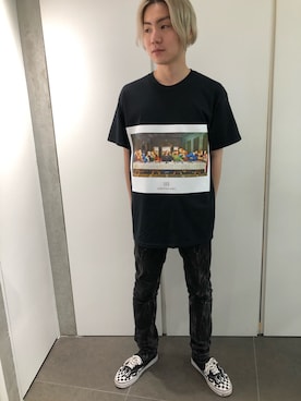 「L.H.P（エルエイチピー）のアイテム（トップス）」を使った、ハヤカワカイさん（メンズ・175cm）の夏コーディネート