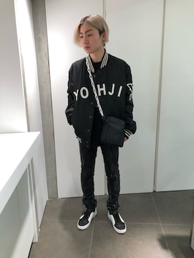 「DANKE SCHON（ダンケシェーン）のアイテム（バッグ）」を使った、ハヤカワカイさん（メンズ・173cm）の夏コーディネート