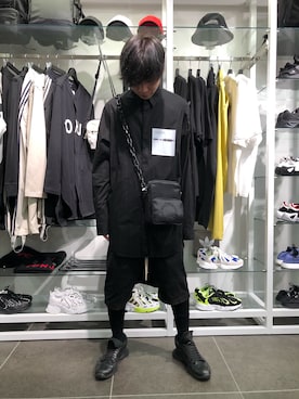 「DANKE SCHON（ダンケシェーン）のアイテム（バッグ）」を使った、ハヤカワカイさん（メンズ・173cm）の夏コーディネート