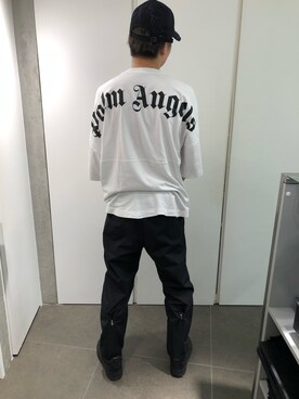 「WHITELAND（ホワイトランド）のアイテム（パンツ）」を使った、ハヤカワカイさん（メンズ・173cm）の秋コーディネート