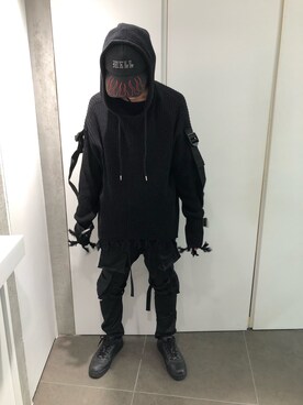 「DANKE SCHON（ダンケシェーン）のアイテム（トップス）」を使った、ハヤカワカイさん（メンズ・173cm）の秋コーディネート