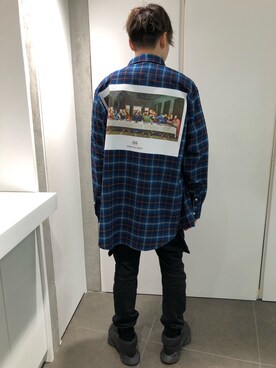 「L.H.P（エルエイチピー）のアイテム」を使った、ハヤカワカイさん（メンズ・173cm）の秋コーディネート