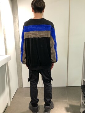 「DANKE SCHON（ダンケシェーン）のアイテム（スウェット）」を使った、ハヤカワカイさん（メンズ・173cm）の秋コーディネート