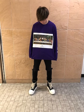 「L.H.P（エルエイチピー）のアイテム」を使った、ハヤカワカイさん（メンズ・173cm）の秋コーディネート