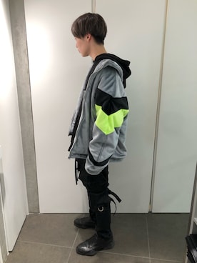 「DANKE SCHON（ダンケシェーン）のアイテム（ブルゾン）」を使った、ハヤカワカイさん（メンズ・173cm）の秋コーディネート