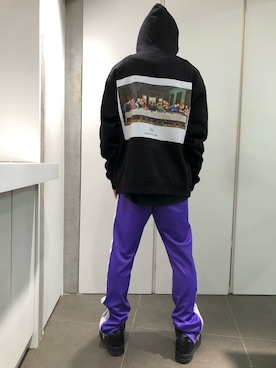 「L.H.P（エルエイチピー）のアイテム（パーカー）」を使った、ハヤカワカイさん（メンズ・173cm）の秋コーディネート