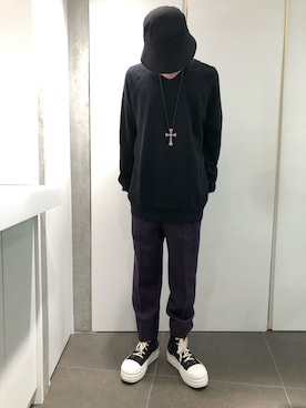 「soe（ソーイ）のアイテム」を使った、ハヤカワカイさん（メンズ・173cm）の秋コーディネート
