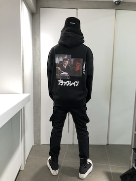 「LONELY/論理（ロンリー）のアイテム」を使った、ハヤカワカイさん（メンズ・173cm）の冬コーディネート