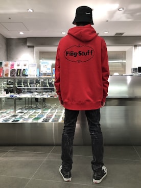 「L.H.P（エルエイチピー）のアイテム」を使った、ハヤカワカイさん（メンズ・173cm）の冬コーディネート