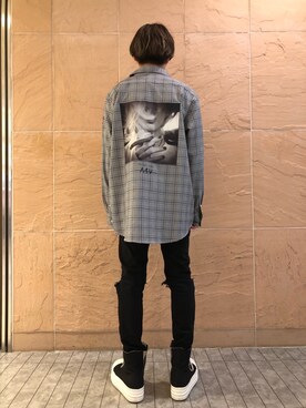 「L.H.P Private Brand（エルエイチピープライベートブランド）のアイテム」を使った、ハヤカワカイさん（メンズ・173cm）の冬コーディネート