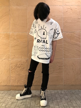 「L.H.P（エルエイチピー）のアイテム（トップス）」を使った、ハヤカワカイさん（メンズ・173cm）の夏コーディネート