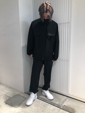 「WHITELAND（ホワイトランド）のアイテム（ブルゾン）」を使った、ハヤカワカイさん（メンズ・173cm）の冬コーディネート