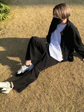 「DANKE SCHON（ダンケシェーン）のアイテム（スラックス）」を使った、ハヤカワカイさん（メンズ・173cm）の冬コーディネート