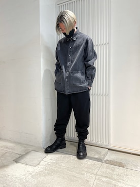 「L.H.P Private Brand（エルエイチピープライベートブランド）のアイテム」を使った、ハヤカワカイさん（メンズ・173cm）の冬コーディネート