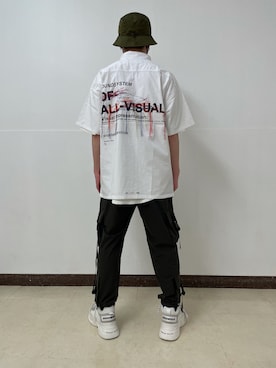 「L.H.P（エルエイチピー）のアイテム（シューズ）」を使った、ハヤカワカイさん（メンズ・173cm）の春コーディネート