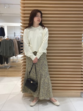 「ラブアンドピース2020」｜「アイテム（バレエシューズ）」を使った、MOMOKAさん（レディース・167cm）の秋コーディネート