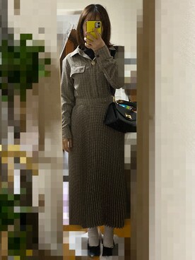 「8seconds（エイトセカンズ）のアイテム（ワンピース/ドレス）」を使った、sumomochandayoさん（レディース・149cm）の春コーディネート