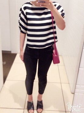 「ZARA（ザラ）のアイテム（シャツ/ブラウス、その他）」を使った、yukaさん（レディース・169cm）の夏コーディネート
