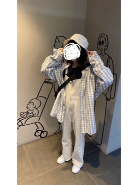 「kastane_ootd」｜「アイテム（サロペット/オーバーオール）」を使った、なぐさん（レディース・162cm）の春コーディネート