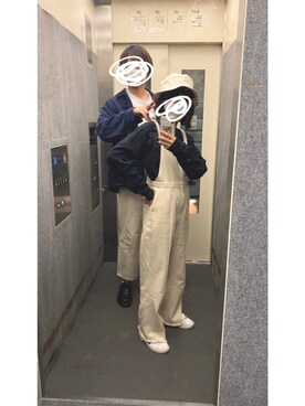 「kastane_ootd」｜「アイテム（サロペット/オーバーオール）」を使った、なぐさん（レディース・162cm）の春コーディネート