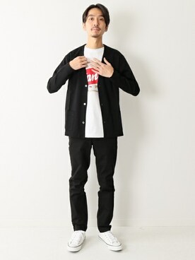 「VANS（バンズ）のアイテム（Tシャツ/カットソー）」を使った、HIRANAKAさん（メンズ・174cm）の秋コーディネート