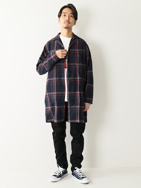 「VANS（バンズ）のアイテム（Tシャツ/カットソー）」を使った、HIRANAKAさん（メンズ・174cm）の秋コーディネート