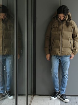「DESCENTE ALLTERRAIN（デサント　オルテライン）のアイテム」を使った、HIRANAKAさん（メンズ・174cm）の冬コーディネート