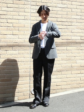 「Journal Standard TRISECT（トライセクト）のアイテム（パンツ）」を使った、HIRANAKAさん（メンズ・174cm）の秋コーディネート