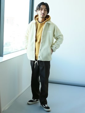 「Champion（チャンピオン）のアイテム（ブルゾン）」を使った、HIRANAKAさん（メンズ・174cm）の秋コーディネート