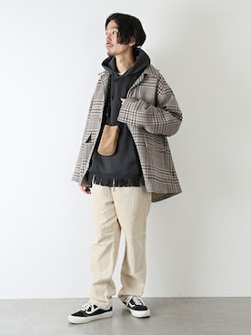 「Journal Standard TRISECT（トライセクト）のアイテム（その他アウター）」を使った、HIRANAKAさん（メンズ・174cm）の冬コーディネート