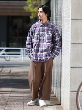 「FILL THE BILL（フィルザビル）のアイテム」を使った、HIRANAKAさん（メンズ・174cm）の春コーディネート