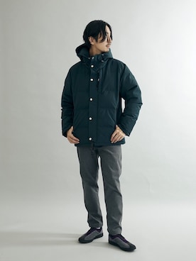 「JOURNAL STANDARD（ジャーナルスタンダード）のアイテム（ダウンジャケット/コート）」を使った、HIRANAKAさん（メンズ・174cm）の冬コーディネート