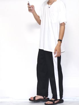 「REPIDO（リピード）のアイテム」を使った、ダイチさん（メンズ・168cm）の夏コーディネート